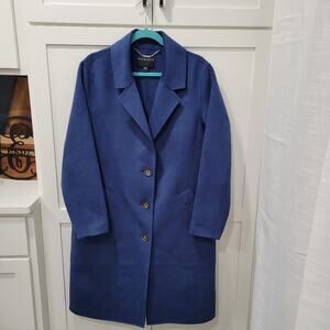 Bernardo Long Line Notched Collar Coat Size Large